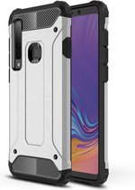 Magic Armor TPU + PC Combination Case voor Galaxy A9 (2018) / A9s (zilver)