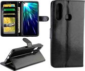 Voor Vivo Z1 Pro Crazy Horse Texture Horizontaal Flip Leren Case met Houder & Kaartsleuven & Portemonnee & Fotolijst (zwart)