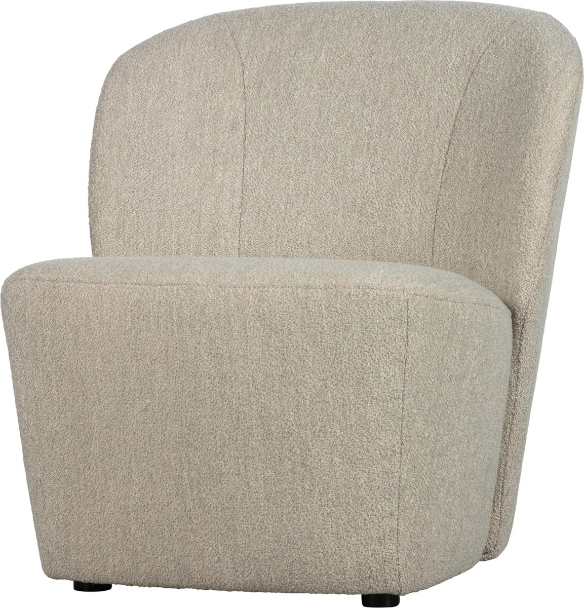 Lofty Fauteuil - Bouclé Stof - Naturel/Beige - 75x68x72 cm