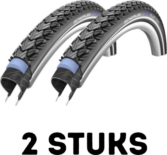 Fietsband - Buitenband - Set van 2 - Marathon Plus Tour 26 x 2.00 (50-559) zwart