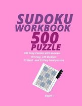 Sudoku Workbook 500 Puzzle