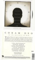 CORAM DEO - in the presence of GOD