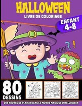 Halloween livre de coloriage enfant 4-8
