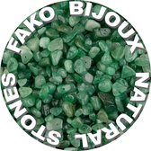 Fako Bijoux® - Morceaux Natuursteen - Chips Natuursteen - Morceaux Natuursteen Irrégulière Séparation In Box - 5-8mm - 60-70 Grammes - Aventurine Verte