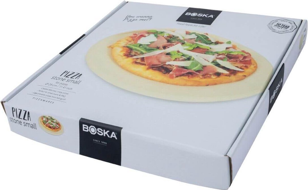 Boska Pizzasteen Deluxe - voor Oven \u0026 BBQ - Knapperige pizza's - Ø 29.5 cm  - Cadeau | bol.com