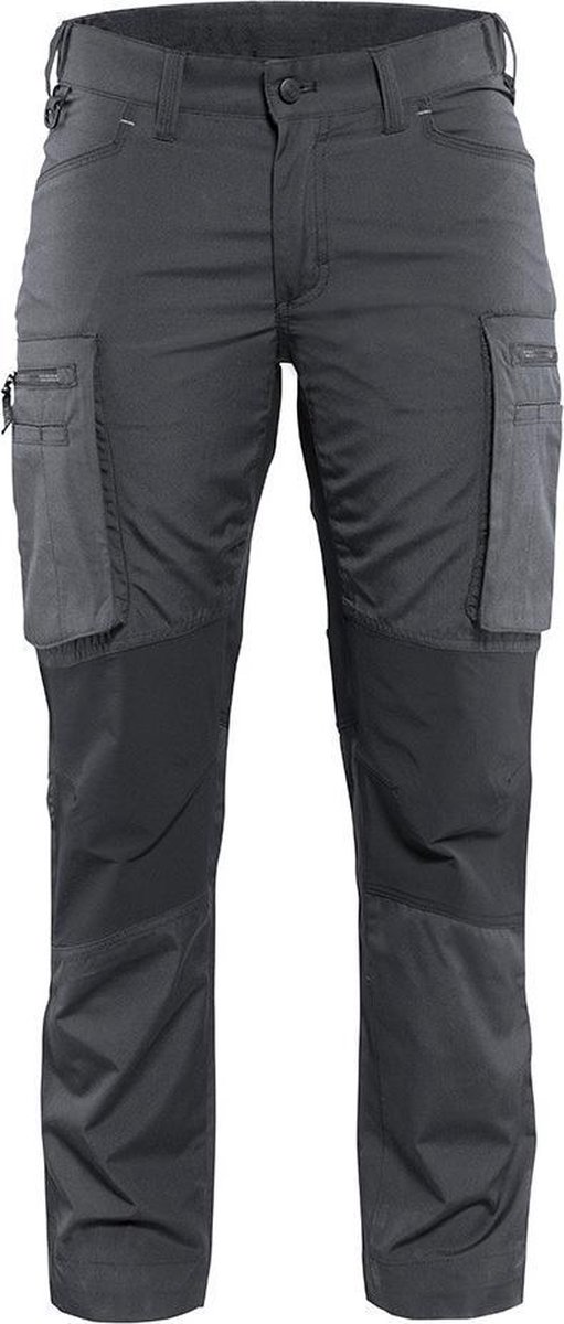 Blåkläder Blaklader dames service werkbroek stretch 7159-1845 - vrouwen - donkergrijs/zwart - 48 afbeelding