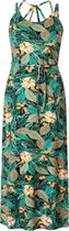 YESTA Lenna Jurk - Jungle Green/MultiCo - maat 3(52)
