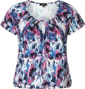 YESTA Yogi Essential Jersey Shirt - Warm Fuchsia/Multi-C - maat 2(50)