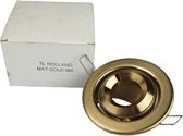 Lampen spotje / Inbouwspots rond - TL 080 - Mat goud - Metaal - Max 50 W - Kantelbaar - Set van 3