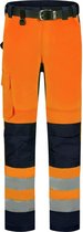 Pantalon de travail Tricorp High Vis Bicolor Stretch 503011 - Homme - Oranje/ Encre - 52