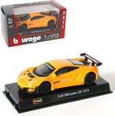 McLaren 12C GT3 (Oranje) (10 cm) 1/43 Bburago Race - Modelauto - Schaalmodel - Model auto - Miniatuurautos - Miniatuur auto