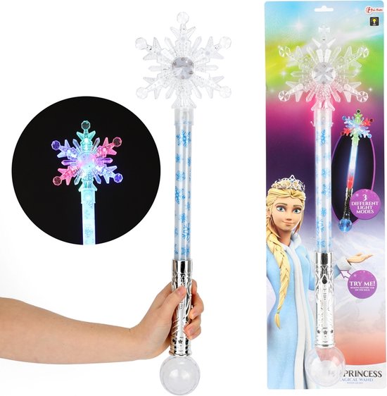 Ice Princess Toverstaf Sneeuwvlok met Licht bol