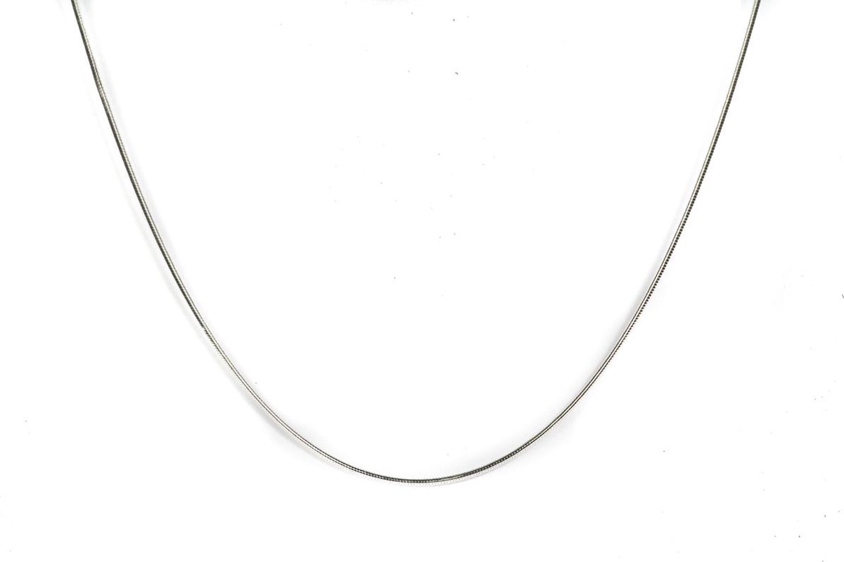 ABkettinkjes - Zilveren ketting - Zilver - Ketting - Slang - Slangenkettinkje - 42cm - (1.2mm)