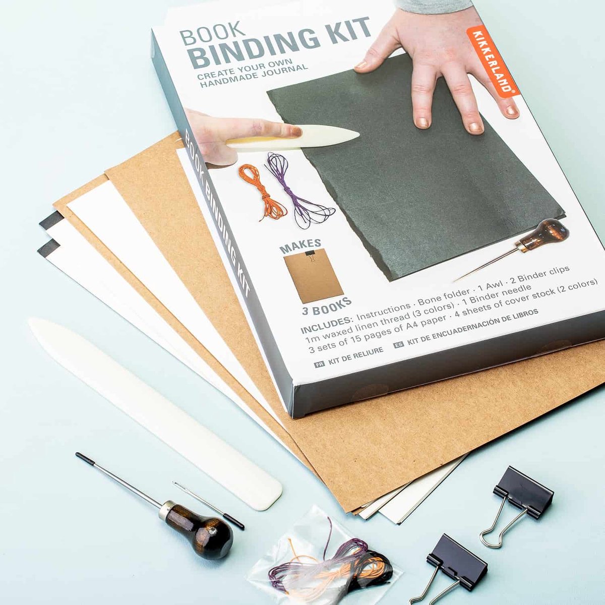 Kit de reliure de livre - DIY - Cuir la méthode traditionnelle japonaise de  reliure -... | bol