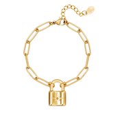 Armband Cute Lock - Armband Yehwang - Goud Slot