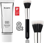 Dr.Jart+ Rejuvenating Beauty Balm 01 #Light + CAIRSKIN Foundation Fiber Brush CS129 - BB Cream & Makeup Kwast - Egale Teint Gezicht - Makeup Brush - Anti Age BB Cream Silver Label SPF 35 / PA