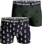 Björn Borg 2P anchor blauw & groen - XXL