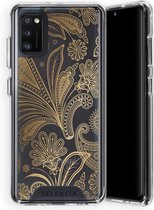 Selencia Zarya Fashion Extra Beschermende Backcover Samsung Galaxy A41 - Paisley Gold