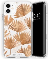 Selencia Zarya Fashion Extra Beschermende Backcover iPhone 11 hoesje - Palm Leaves