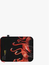 LOQI National Geographic - Laptophoes print flamingos - gerecyclede laptophoes - Laptopsleeve flamingo