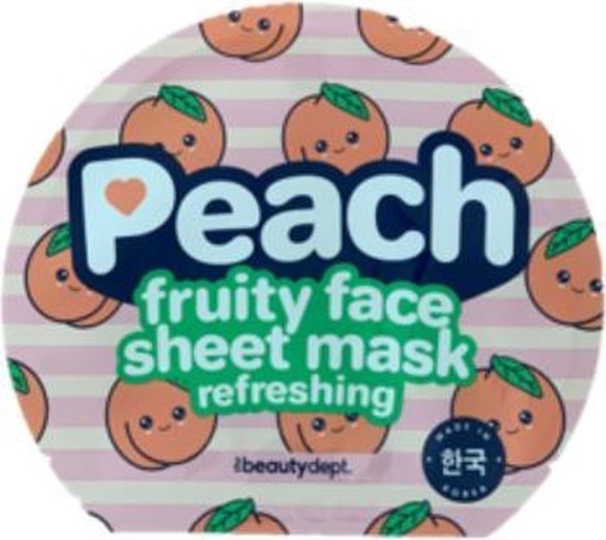 2x Fruity Face Sheet Mask - Peach - Avocado - Face mask - Masker -  Gezichtsmasker -... | bol.com