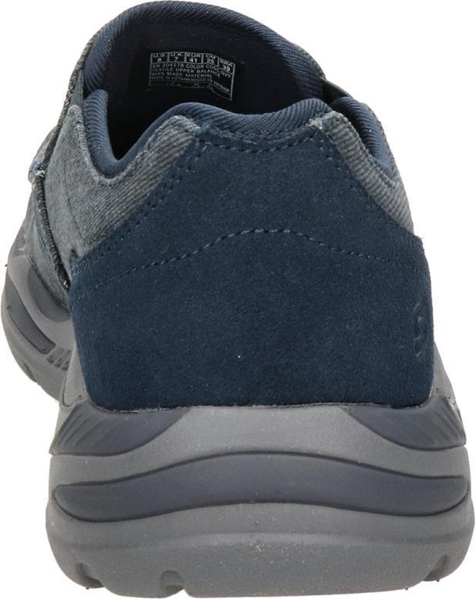 Skechers Arch Fit heren instapschoen - Blauw - Maat 43 | bol.com
