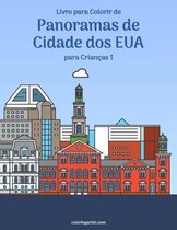 Panoramas de Cidade DOS Eua- Livro para Colorir de Panoramas de Cidade dos EUA para Crianças 1