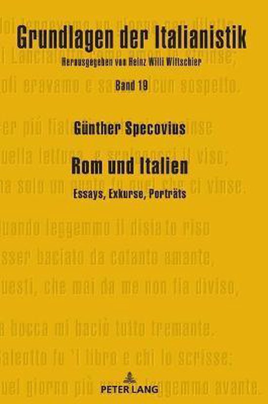 Grundlagen Der Italianistik- Rom und Italien
