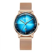 BiDen - Unisex Horloge - Rosé/Blauw - Ø 41mm (Productvideo)