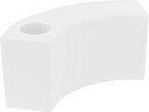 WITTE KANDELAAR BOOG KERAMIEK 15CM - STOREFACTORY