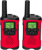 Alecto FR115RD - Set van twee walkie talkies voor kinderen - tot 7 kilometer bereik, Rood