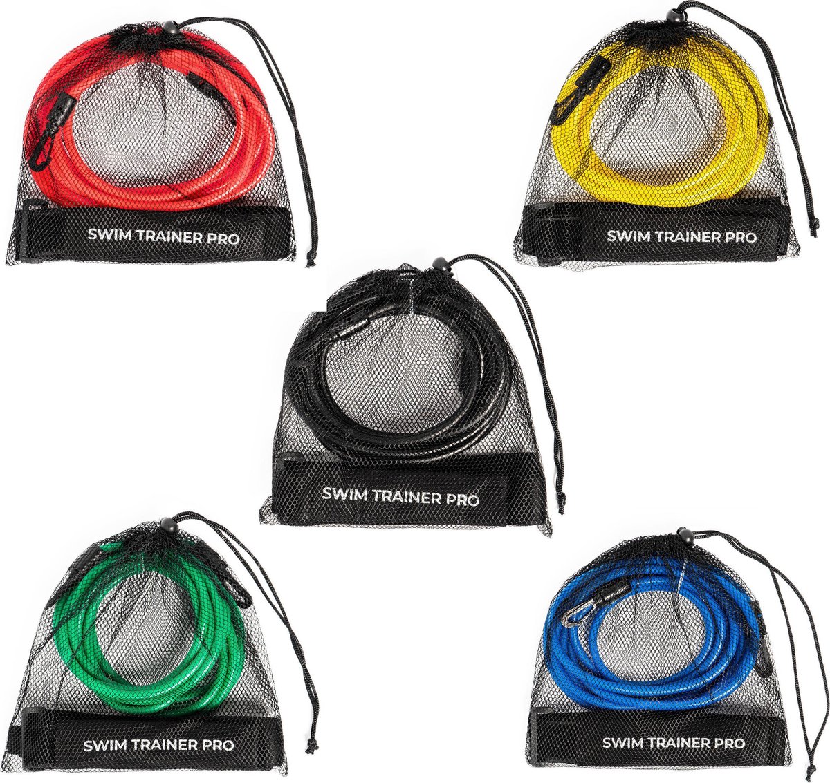 Swim Trainer Pro - Zwemelastiek Geel - 3 Meter - Volwassen - Zwem Training - Zwemgordel - Trainingsbanden - Zwem Weerstand - Vakantie accessoire voor in het zwembad - Zwemriem — afbeelding 6