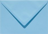 40x luxe wenskaartenveloppen C6 114x162mm - 11.4x16.2 cm - 105 grams licht blauw