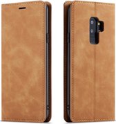 Samsung Galaxy S9 Plus Bookcase | Bruin | Pasjeshouder | Portemonnee hoesje