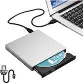 Externe DVD / CD Speler en Brander voor Laptop | Geschikt Voor Windows, Linux & Mac | USB 3.0 | Silver