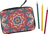 Teken Etui met inhoud 32-delig Mandala Hippie (liggend)