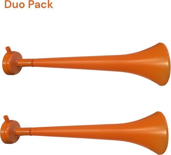 luisteraar weduwnaar Laster Koningsdag Vuvuzela Oranje Toeter - 40 cm lang - WK toeter - Duopack (2  stuks) | bol.com
