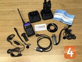 Baofeng UV-5RUP-SET 8 Watt Dual band professionele portofoon set met 2 radio transceivers, een USB datakabel en software