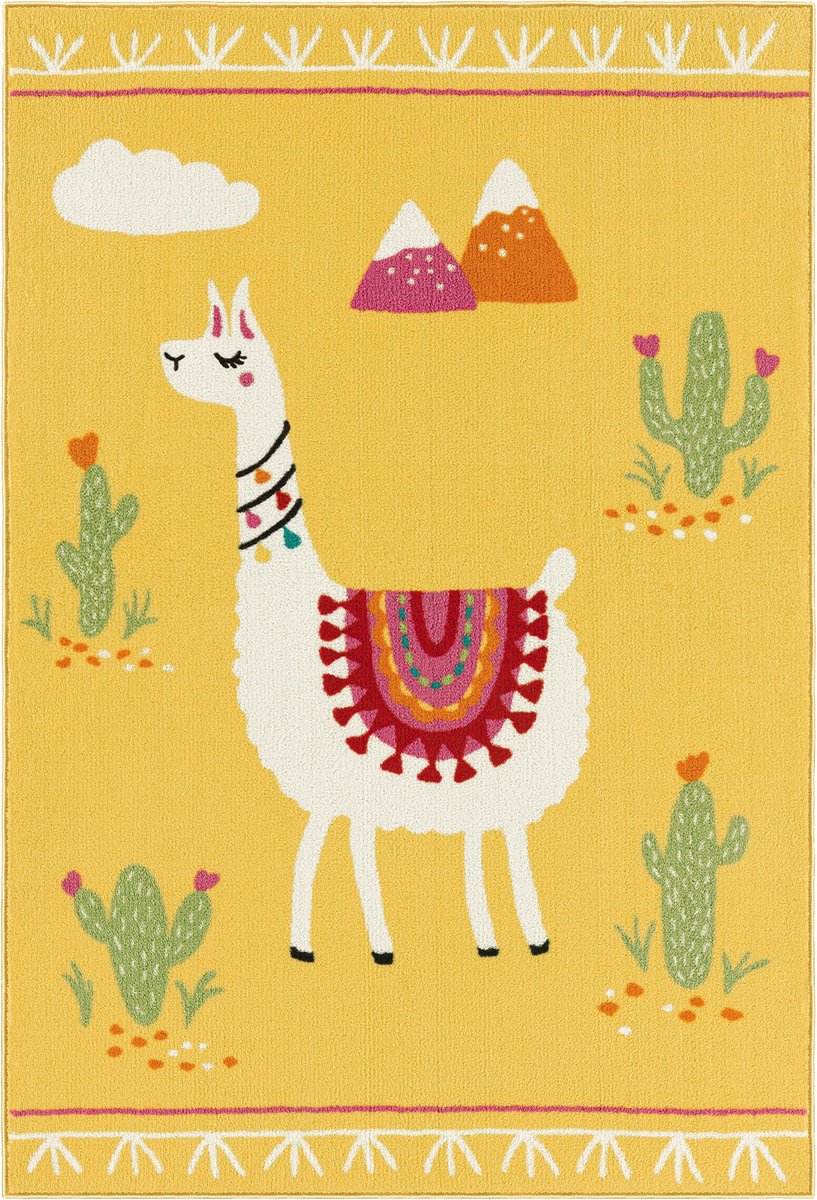 DANCE KIDS EC2050 - ALPACA Vloerkleed kinderkamer - 100cm x 150cm - Dikte 14mm