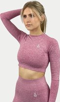 VANO WEAR Sportoutfit / fitness kleding set voor dames / fitness legging + sport top (roze)
