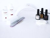 SmoothNails - Gellak Basis Startersset inclusief LED Lamp | Gelnagels Starterkit