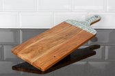 Serveerplank /Snijplank / Borrelplank / Tapasplank Acacia Hout rechthoek  - 58cm|Deco Heart huis /keuken decoratie(PRT-110114)