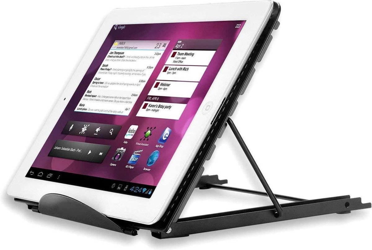 Laptop Stand bureau Ondersteuning Verstelbare Laptop Standaard voor Pad Tablet Notebook - zwart