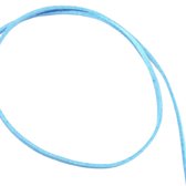 Wikkel- Aqua Blauwe- Suede -enkelkoord-Enkelbandje- 20 tot 24 cm-Charme Bijoux
