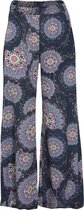 Cassis - Female - Wijde broek met kasjmierprint  - Marineblauw