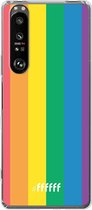 6F hoesje - geschikt voor Sony Xperia 1 III -  Transparant TPU Case - #LGBT #ffffff