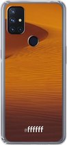 6F hoesje - geschikt voor OnePlus Nord N10 5G -  Transparant TPU Case - Sand Dunes #ffffff