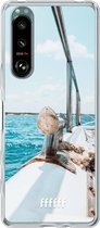 6F hoesje - geschikt voor Sony Xperia 5 III -  Transparant TPU Case - Sailing #ffffff