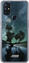 6F hoesje - geschikt voor OnePlus Nord N10 5G -  Transparant TPU Case - Space Tree #ffffff