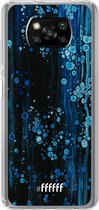 6F hoesje - geschikt voor Xiaomi Poco X3 Pro -  Transparant TPU Case - Bubbling Blues #ffffff